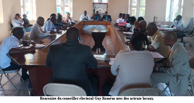 Cap-Haitien : le conseiller électoral Guy Roméus rencontre des acteurs locaux